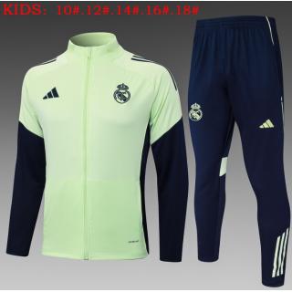 Chándal Real Madrid 2025/26 ( Light Green Long zipper) - NIÑOS